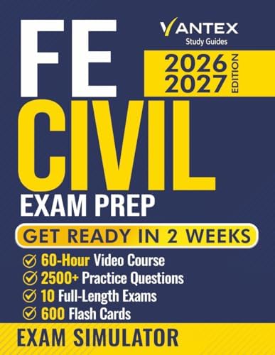 FE Civil Exam Prep: The Most Complete Study Guide with 1500+